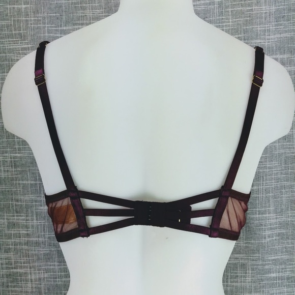 Dita Von Teese Maestra Bra 36A NWT Aubergine - Picture 3 of 4
